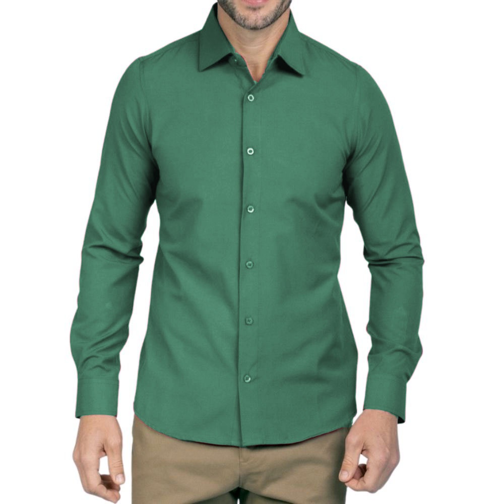 Camisa Blusa Social Slim Fit Premium Manga Longa M