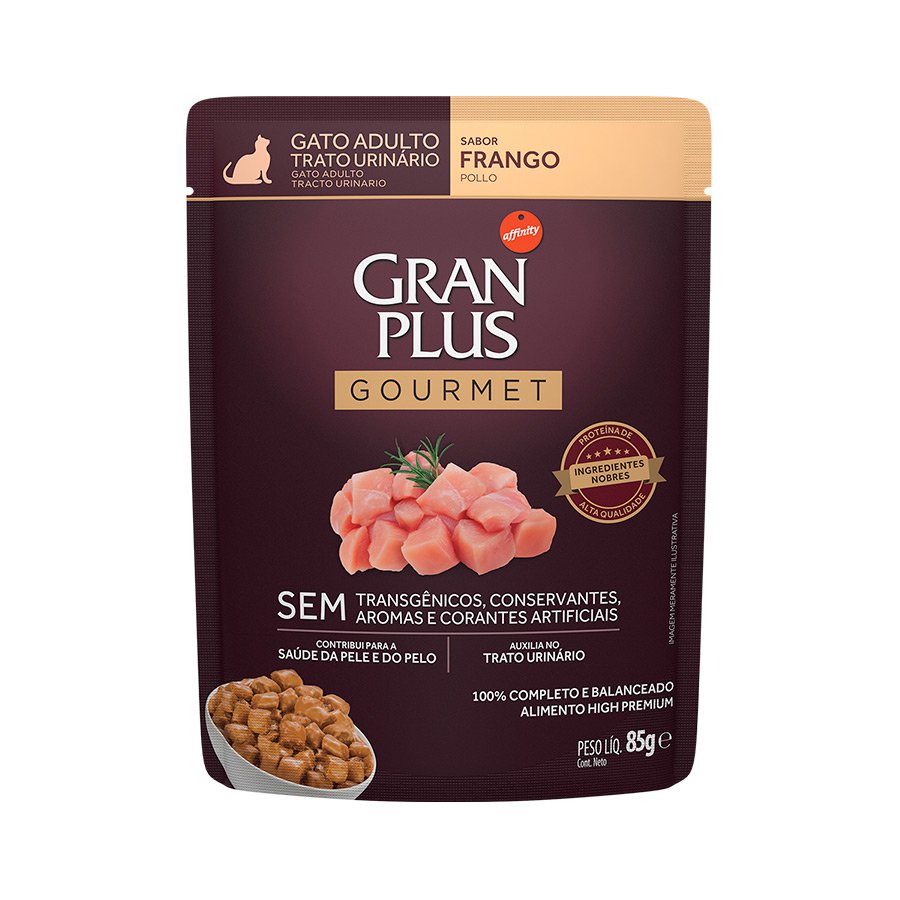 Ração Úmida Sachê GranPlus Gourmet Gatos Adult
