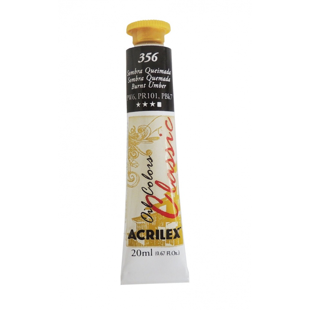 Tinta a Oleo Sombra Queimada 356 – Acrilex 2