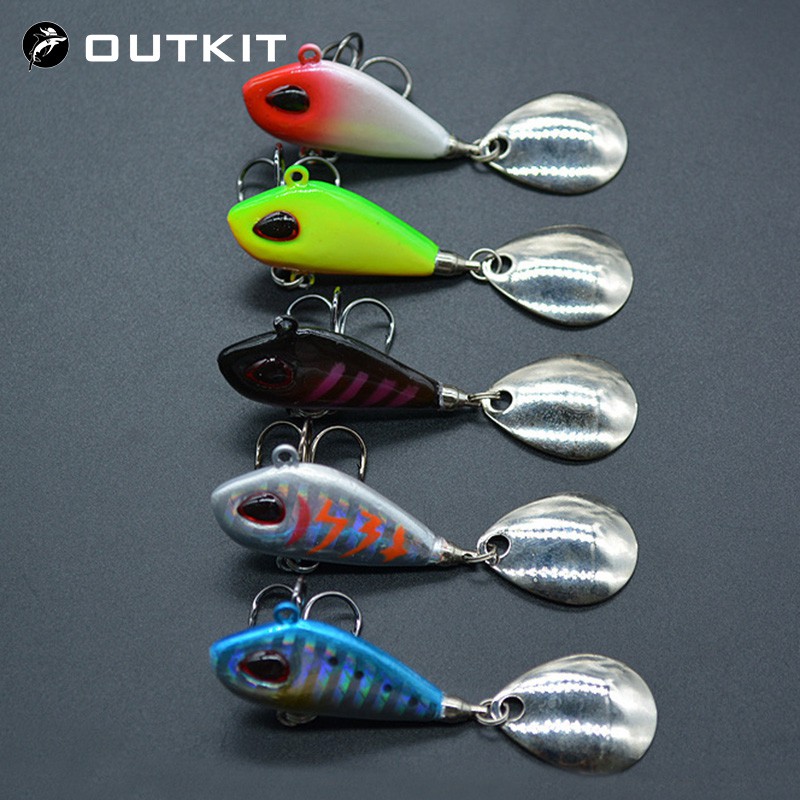 Metal Mini VIB Com Colher Fishing Lure 6g10g17g25g