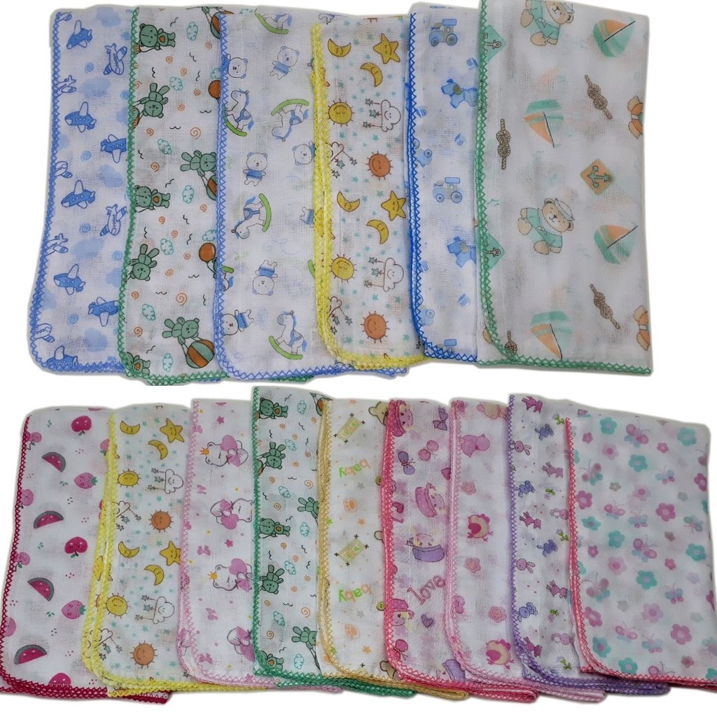 Fralda De Pano Luxo Estampada 70 Cm X 70 Cm Com Cr