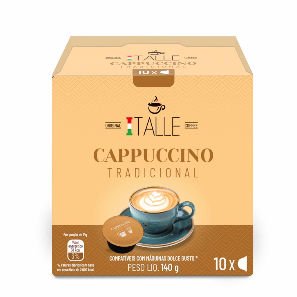 Cápsula Dolce Gusto Cappuccino Café Italle 10 Un