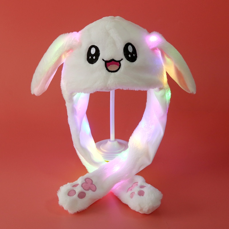 Chapéu De Coelho Com Claro LED/Orelha/Touca Longa
