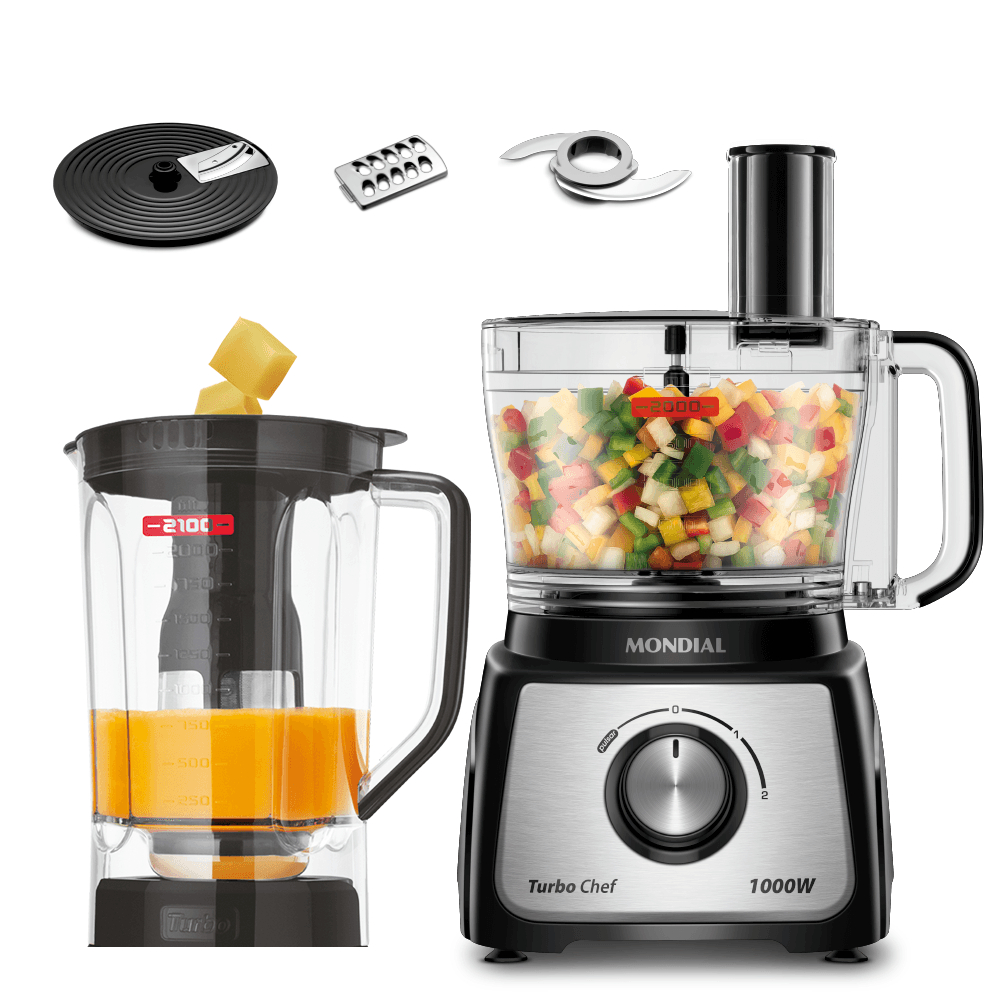 Multiprocessador 5 em 1 Mondial TurboChef Potênci