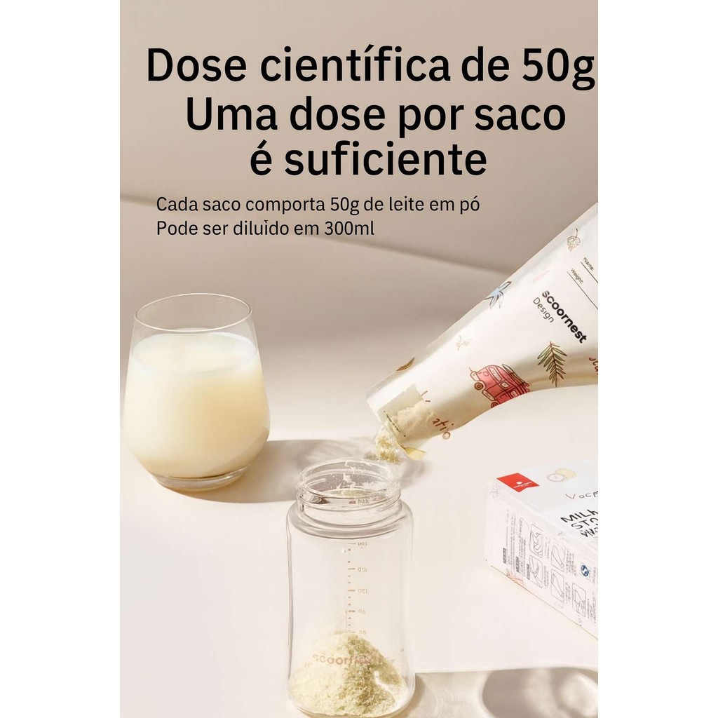 Sacos Descartáveis de Porta Leite em Pó Lacrado 