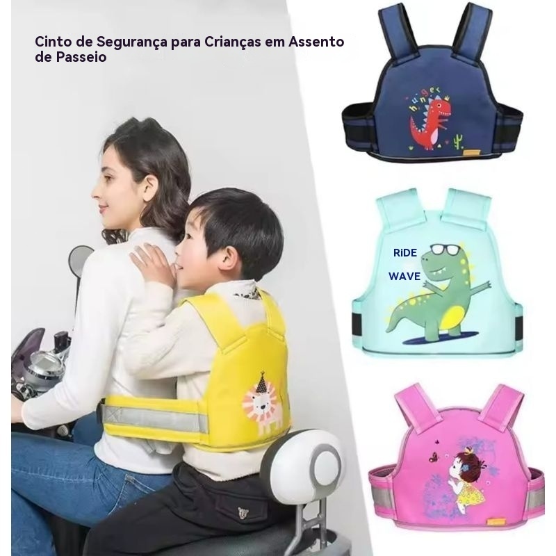 Cinto De Segurança Infantil Ajustável Com Prote�