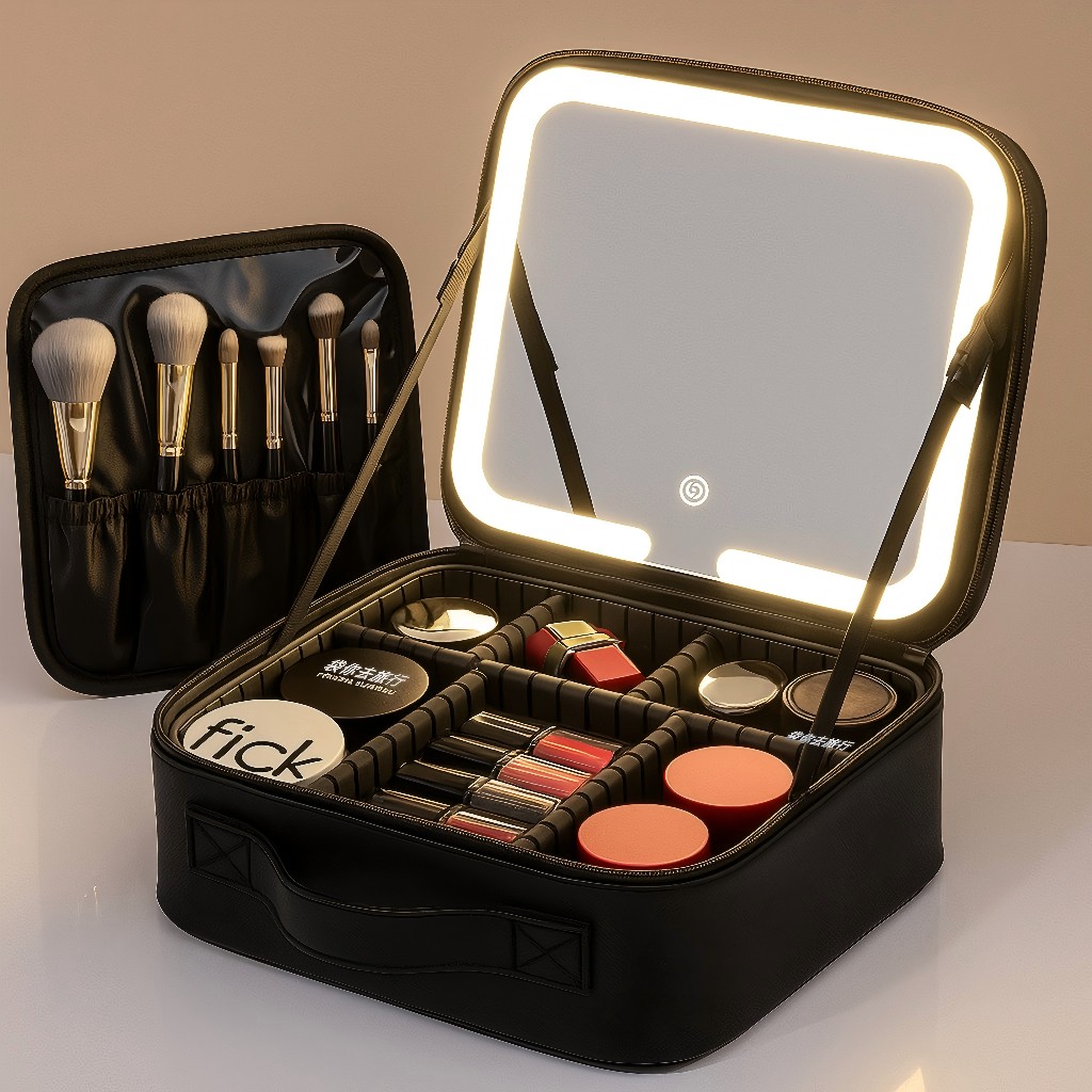 Kit Maleta Maquiagem completo Profissional Com Esp