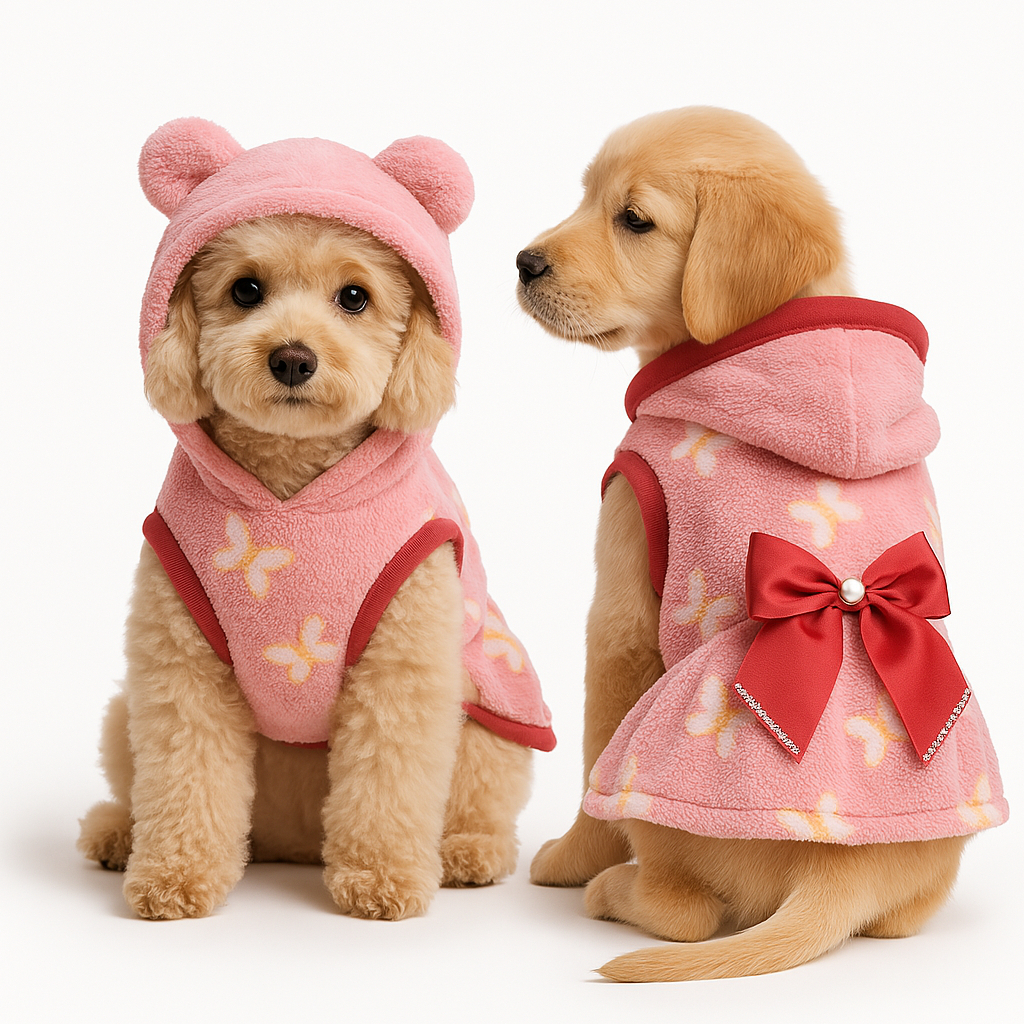 Kit 1-2 Roupa Roupinha Vestido Inverno Frio Soft p