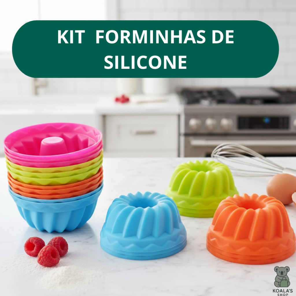 Kit Forminhas 7×4.5×3.5 cm de Silicone M