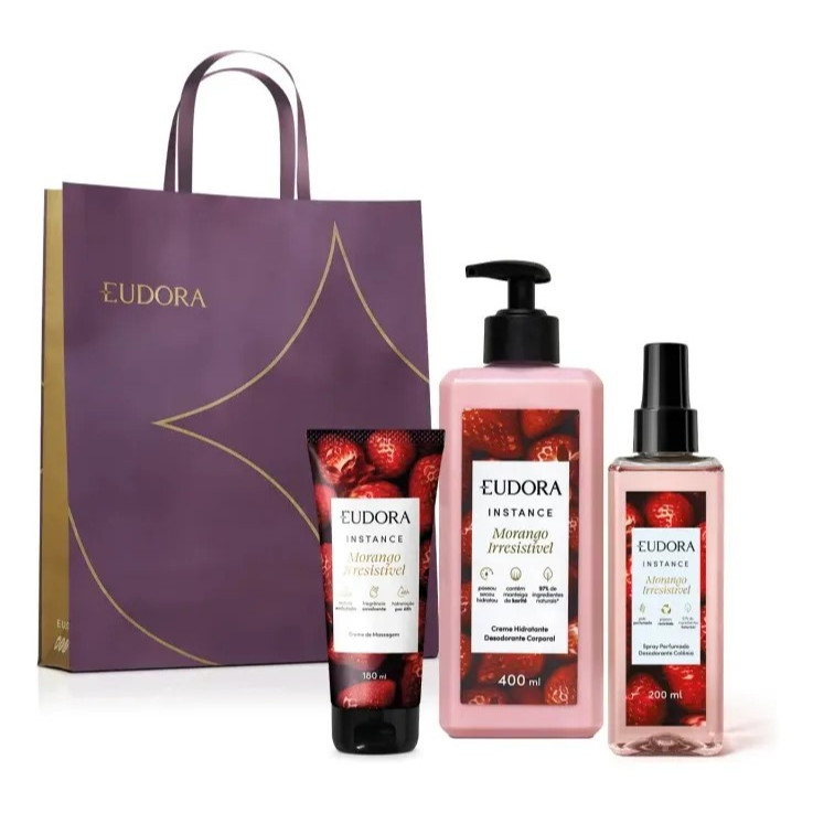 Combo Eudora Instance Morango Irresistivel