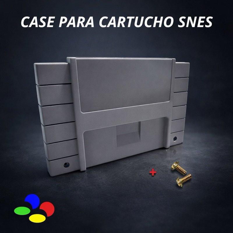 Carcaça Cartucho SNES Americano com par de parafu