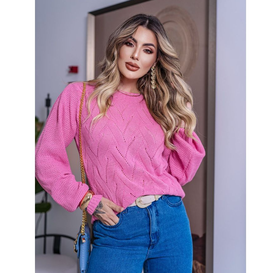 Blusa De Tricot Inverno Carol Moda Feminino Blusin