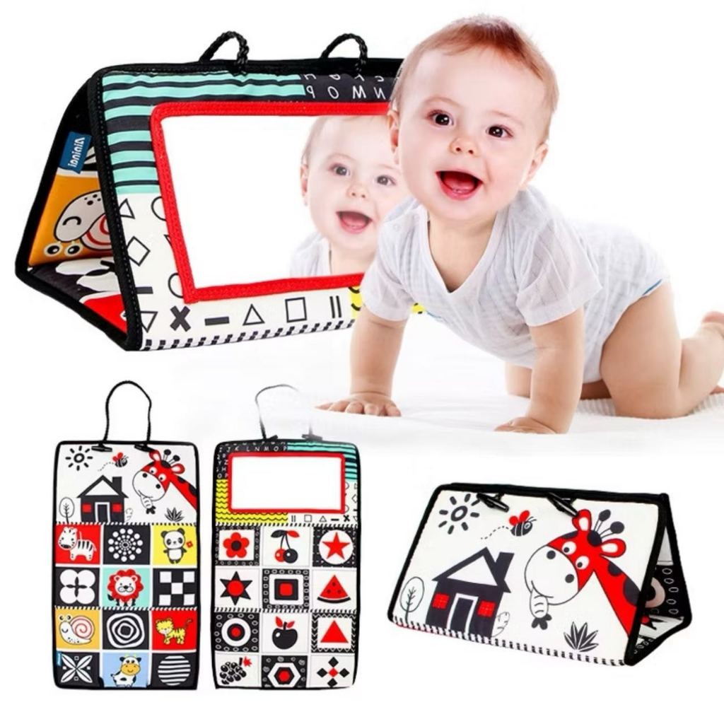 Brinquedos Para Bebês Espelho De Piso Duplo Desen