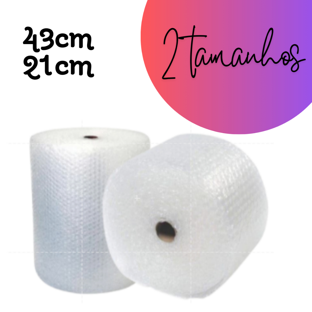 Plástico Bolha – Bobina 43 cm X 100 Mts E-c