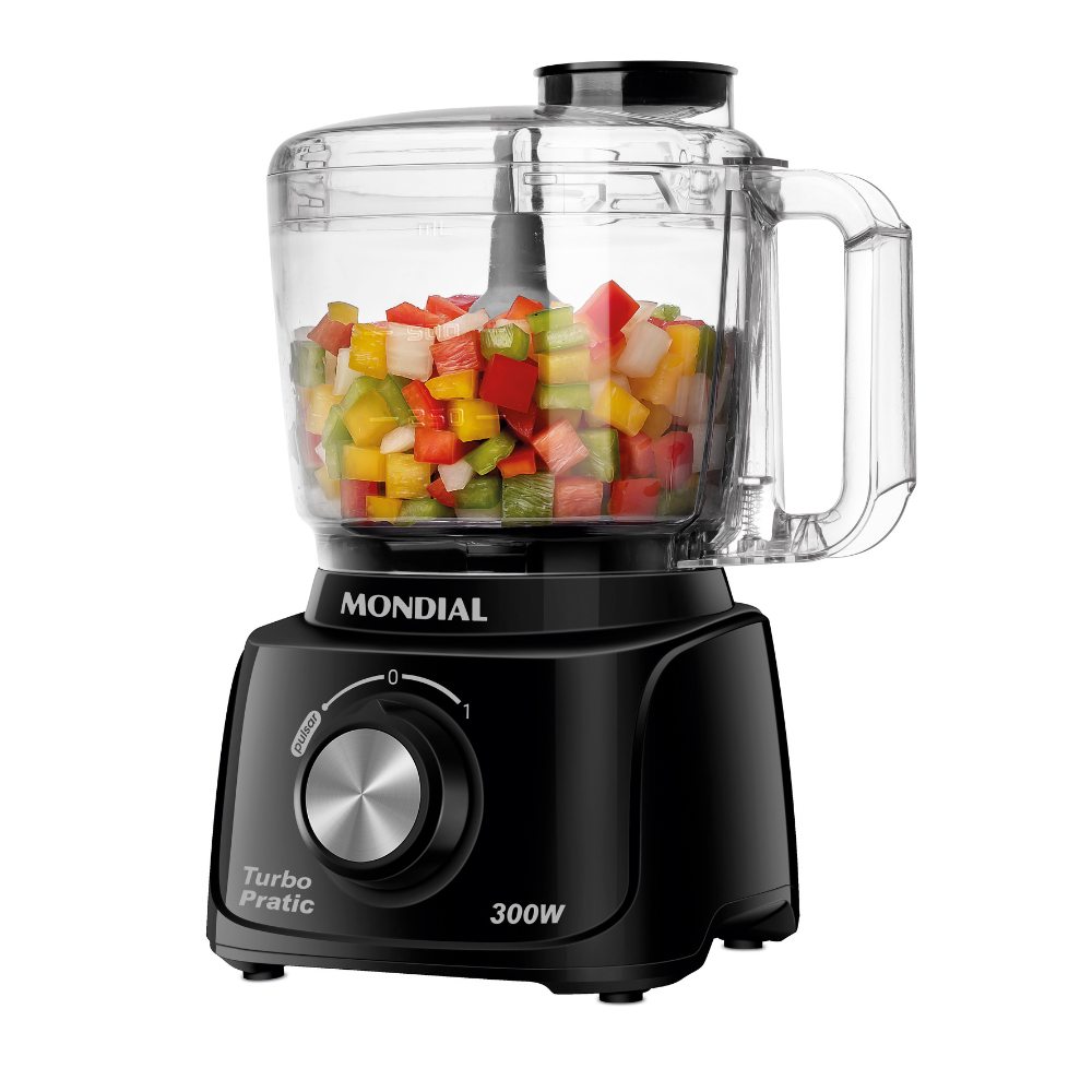 Miniprocessador de Alimentos Turbo Pratic Mondial 