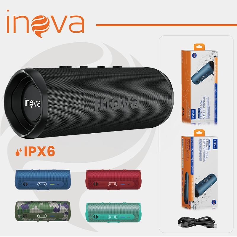 INOVA Caixa De Som Bluetooth Tws Estéreo Alta Hif