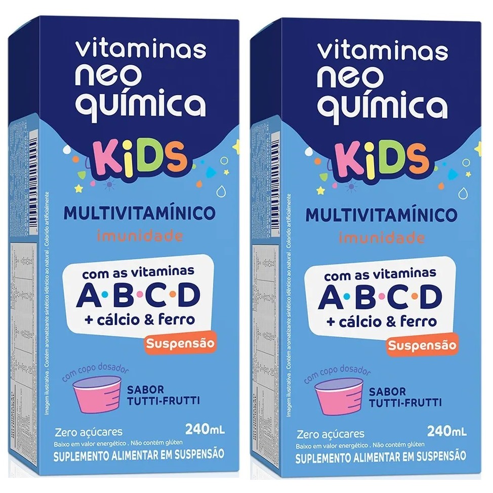 Kit 2 Multivitaminico Kids Liquido 240ml – N