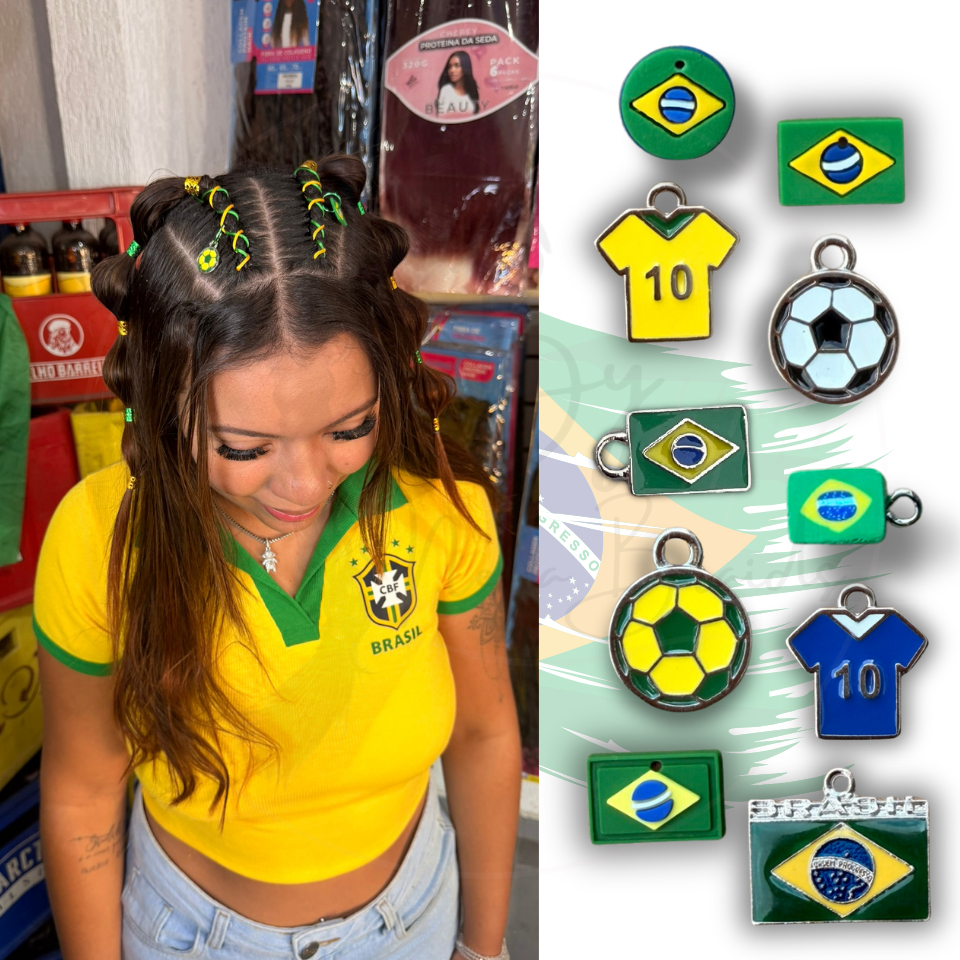 Kit de Pingentes do Brasil Copa do Mundo 2026 | Ki