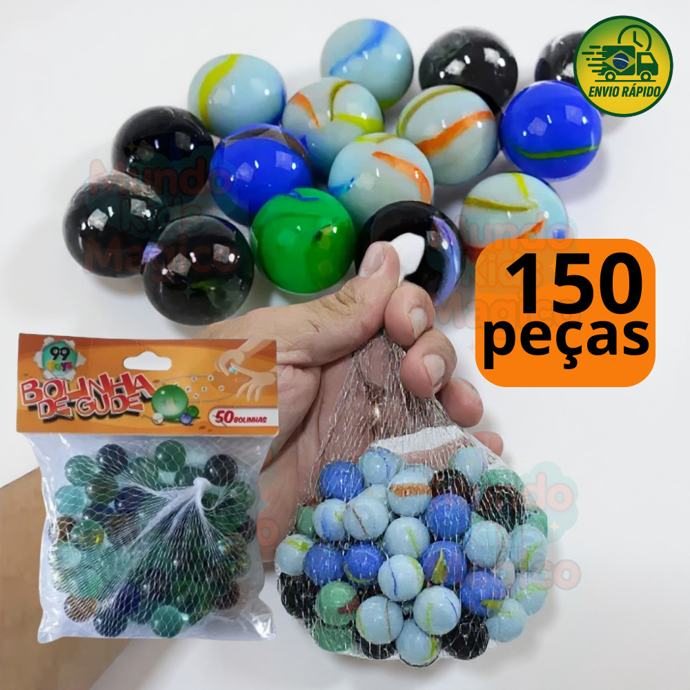 Bolinha de Gude Vidro Bolicão Americana Leitosa K