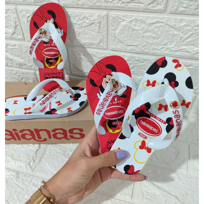 Chinelo Sandália  Infantil Personagens Personaliz