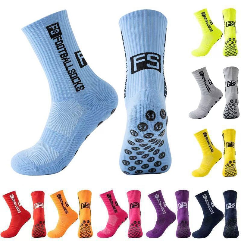 3 pares de meias esportivas de futebol FS anti-des