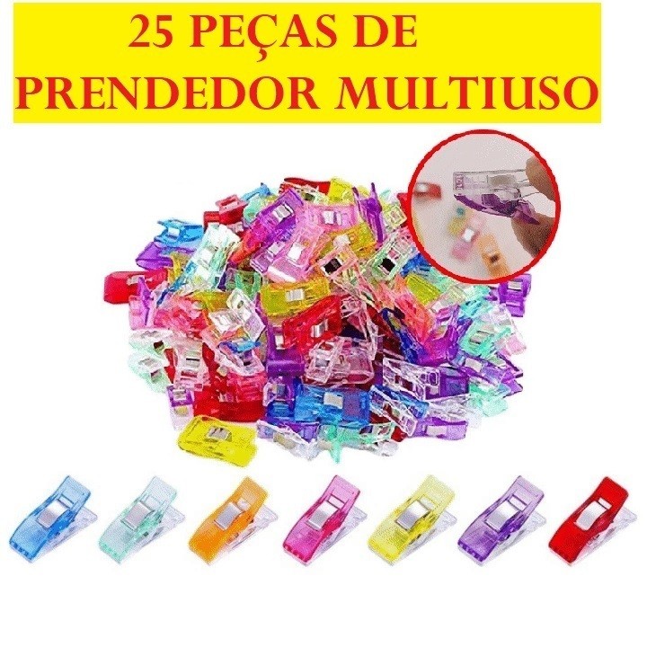 Prendedor De Plástico 25 Peças De Pregadores Top