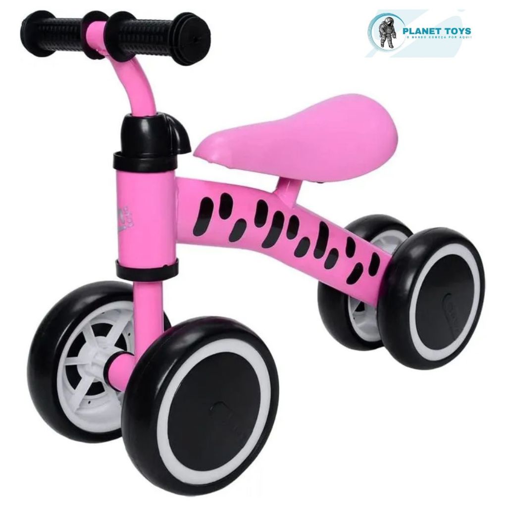 Andador Rosa Infantil Bicicleta sem Pedal Zippy To