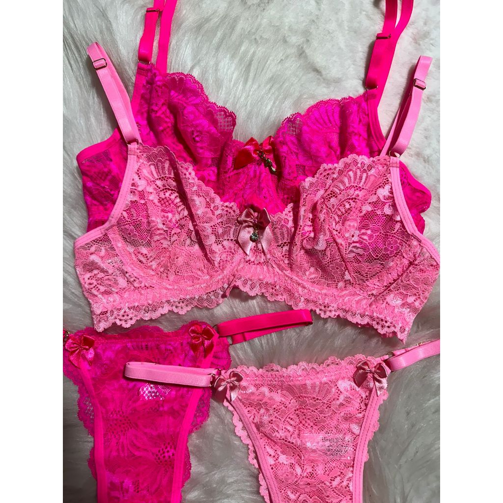 CONJUNTO FEMININO LINGERIE SUTIA SEM BOJO COM ARO 