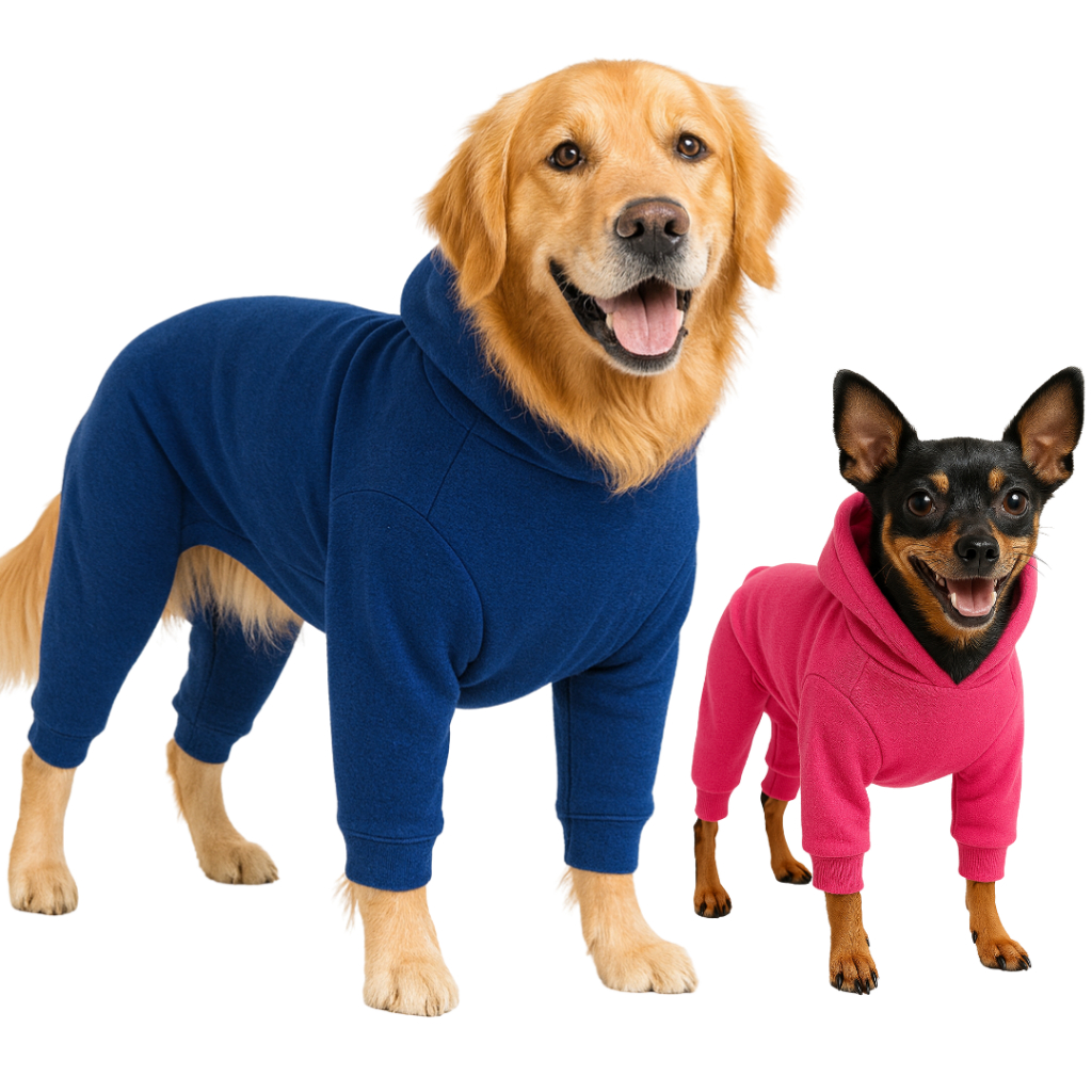 Roupa de Inverno com Capuz para Cachorro Pet Quent