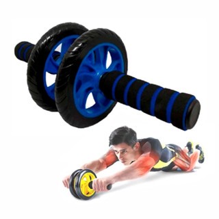 Roda Abdominal Dupla + Tapete de Apoio | Suporta a