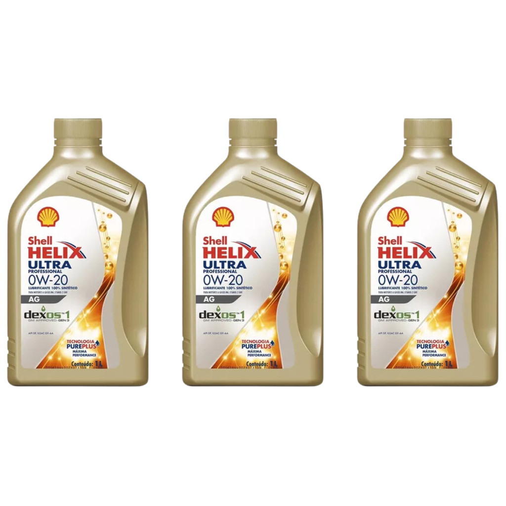 3L Óleo Motor Shell Helix Ultra 0W20 AG Dexos 1 S