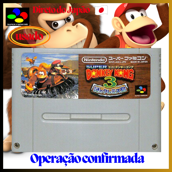 Direto do JapãoSuper Famicom Super Donky kong 3Or