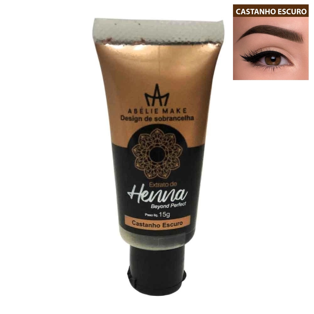 Henna Design de Sobrancelha Abélie Make Preto/cas