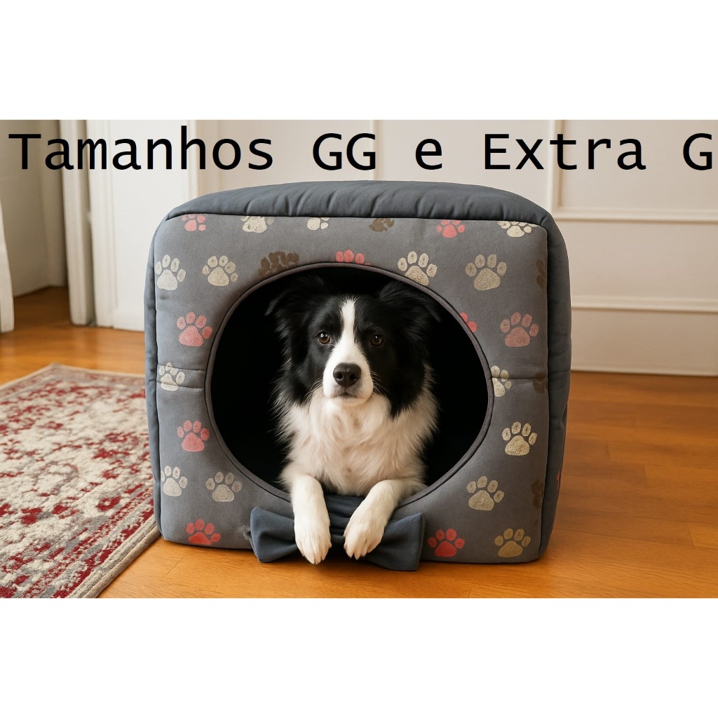 Casinha Toca Cama Iglu 2 Em 1 Cachorro Cão E Gato