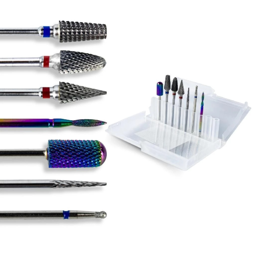 Kit 7 Brocas Tungstênio Diamantada + Caixa Suport