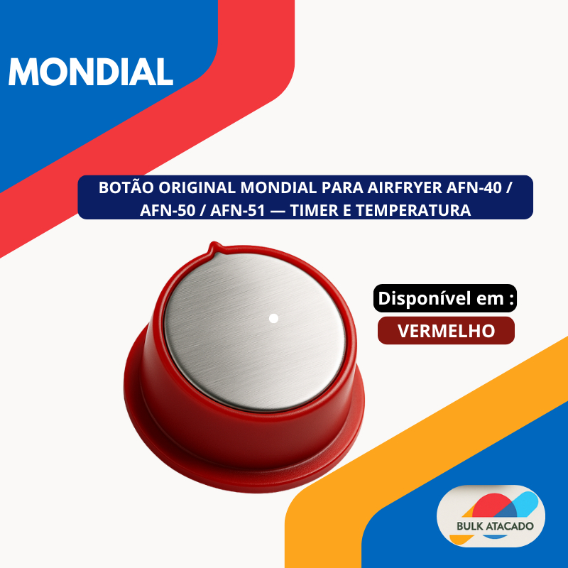 Botão Mondial Air Fryer Timer Temperatura AFN-4