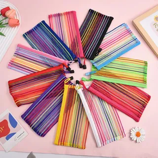 20/30/40 Unidades Estojo Multiuso Bolsinha Nylon C