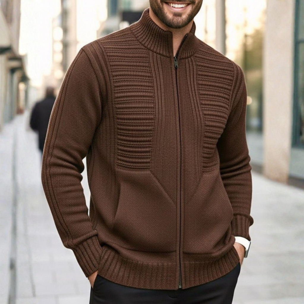 Casaco Masculino Inverno Jaqueta Masculina Marrom 