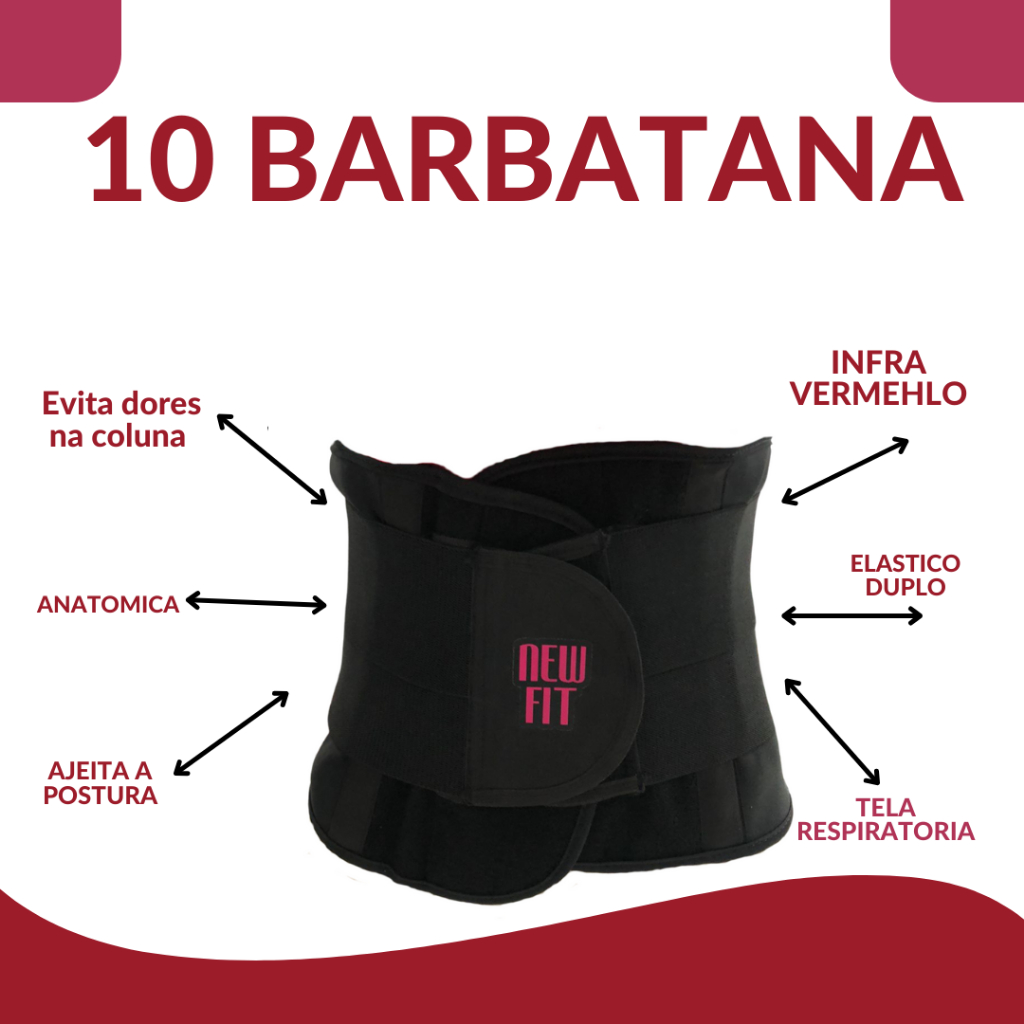 Cinta Modeladora Abdominal Feminina Infravermelho 