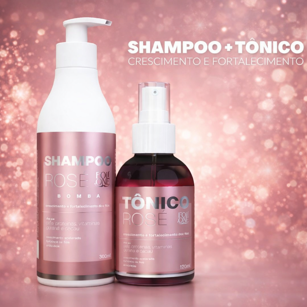 Kit Tonico Capilar Shampoo Bomba Produtos Pra Cres
