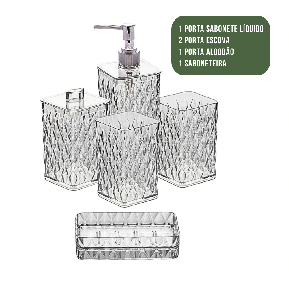 Jogo de Banheiro Luxuoso Multiuso Decoração Lava