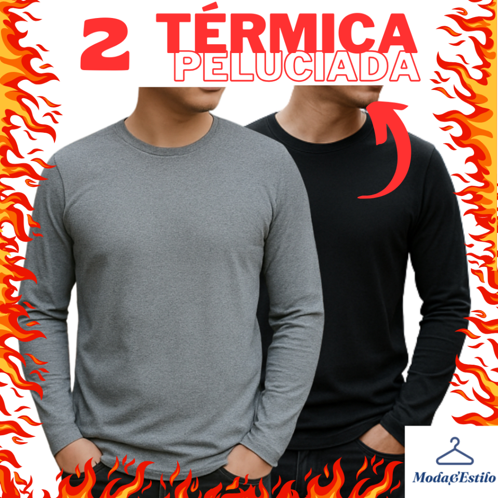KIT C/2 Blusa de Frio Masculina Segunda Pele Térm