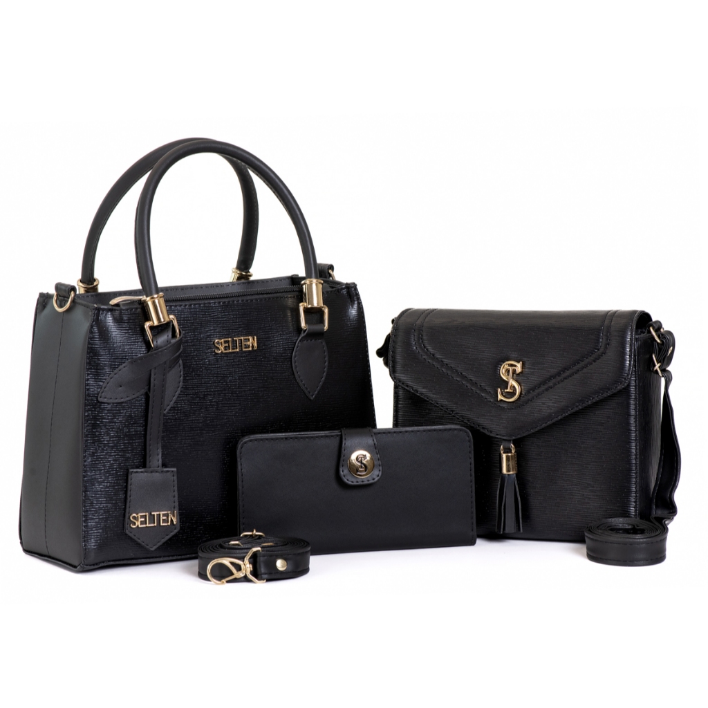 Kit Bolsa Lorena Transversal Alça Ajustável Tote