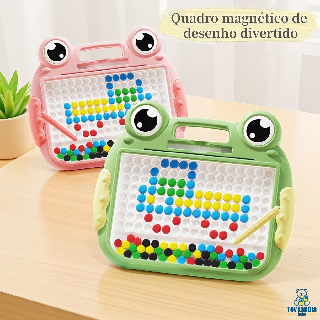 Lousa Mágica Caneta Magnética Prancheta Infantil