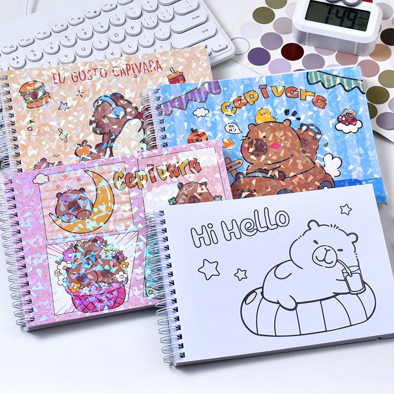 Livro para colorir 50 Folhas A5/A6 Capa Dura Brilh