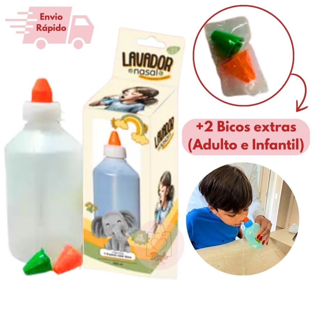 Lavador Nasal Higienizador Garrafa Lavagem Nariz A