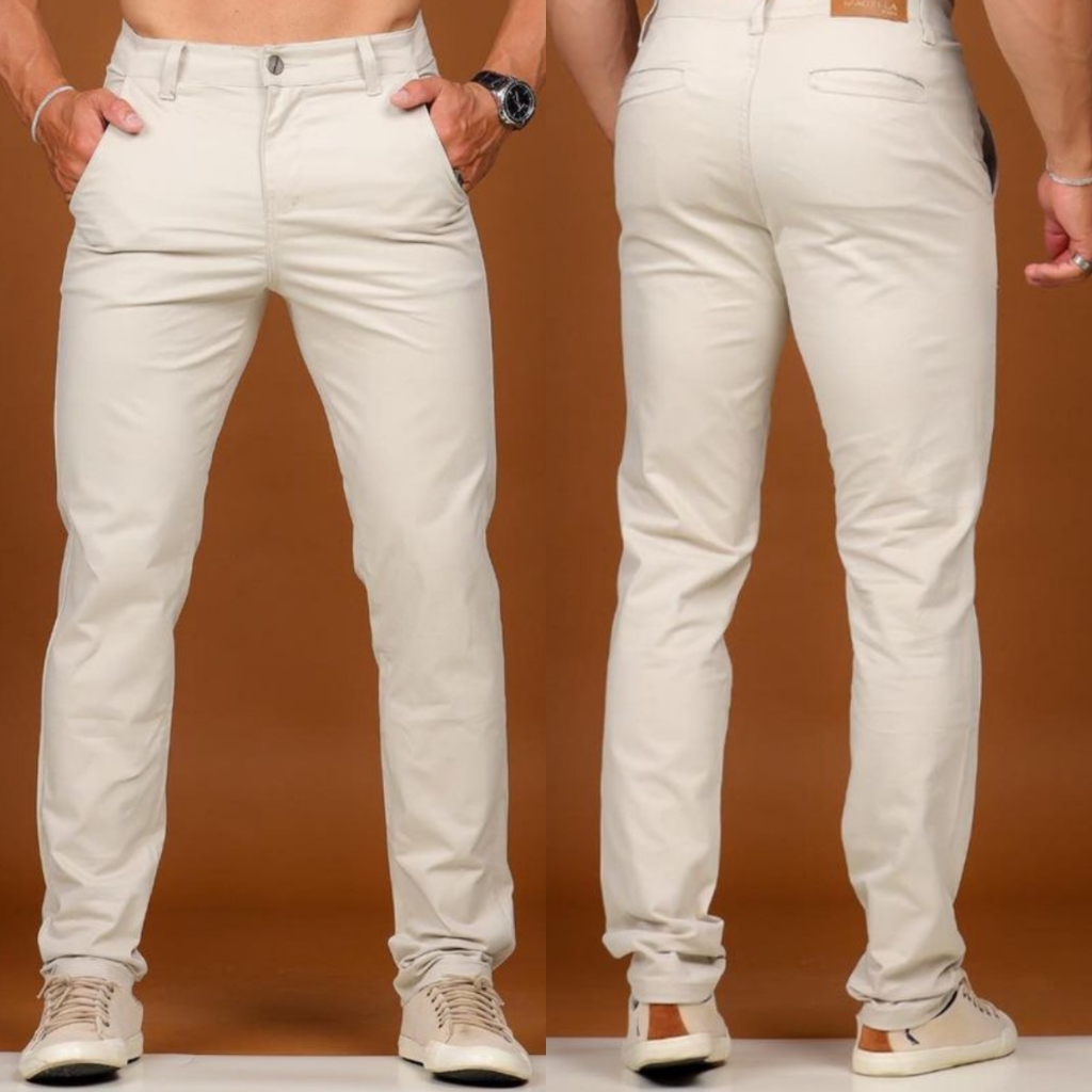 CALÇA MASCULINA SARJA Casual Alfaiataria Sarja Sp