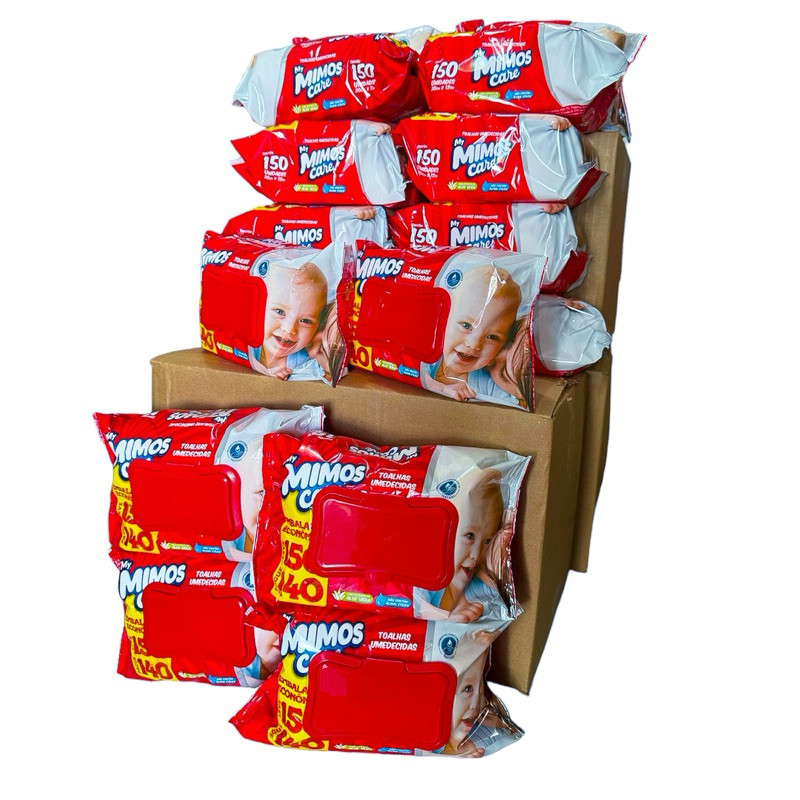 Kit 1800 toalhas umedecidas (Caixa 12 unidades) se