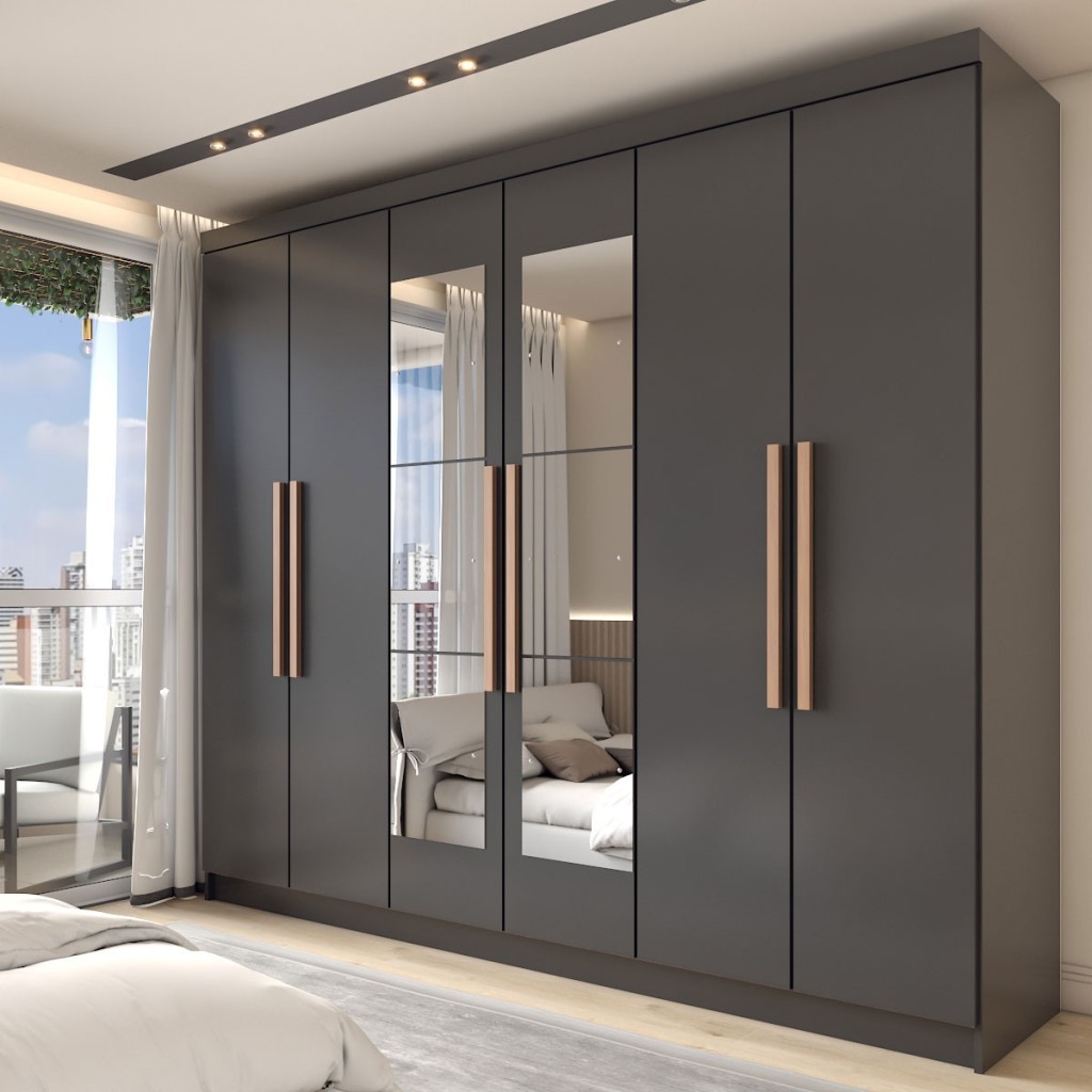 Guarda-Roupa Casal Odisseia 6 Portas 2 Gavetas com
