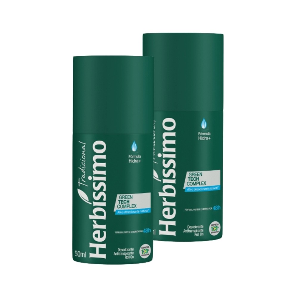 Kit Desodorante Roll-On Antitranspirante Herbíssi